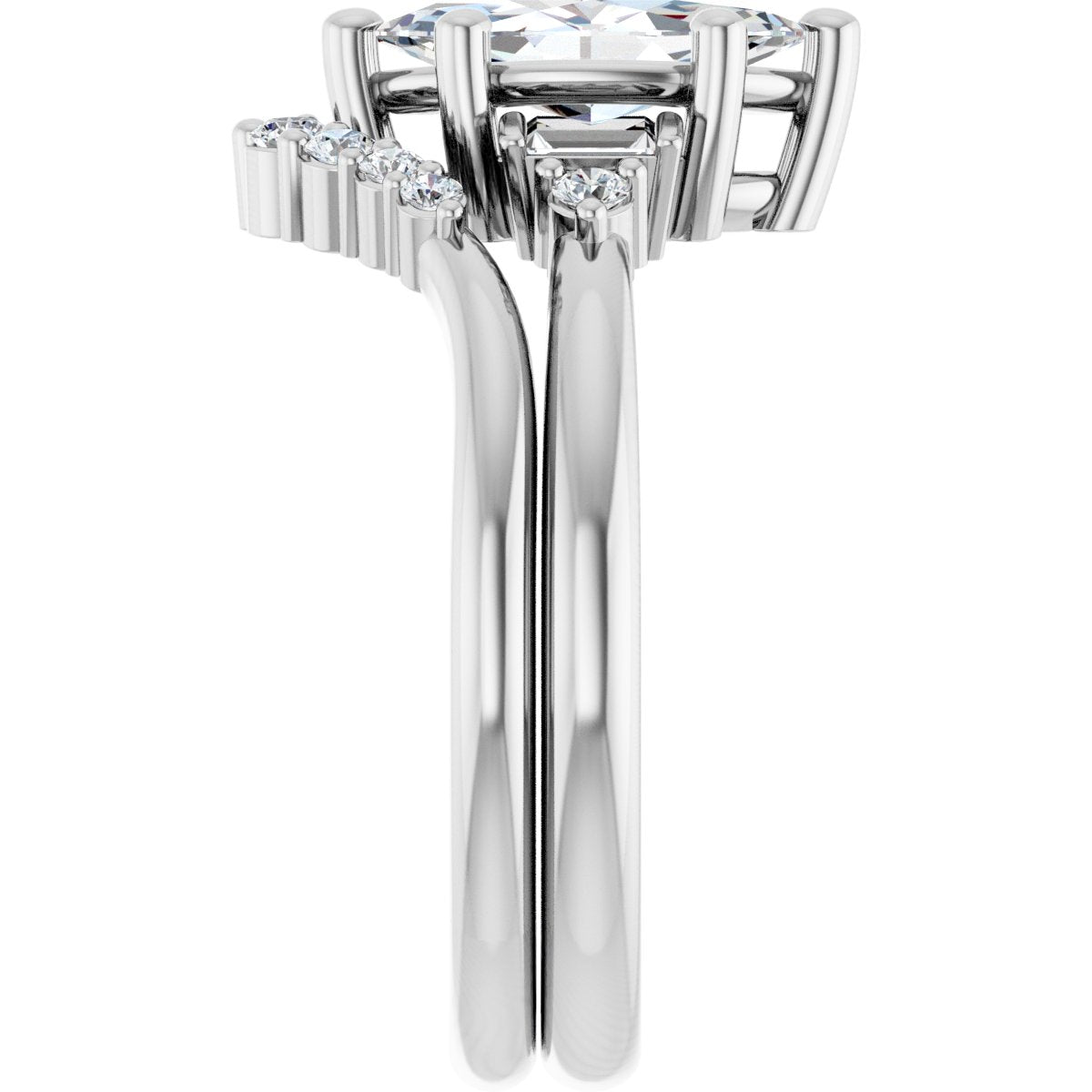 Accented Engagement Ring