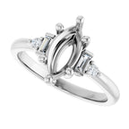 Accented Engagement Ring
