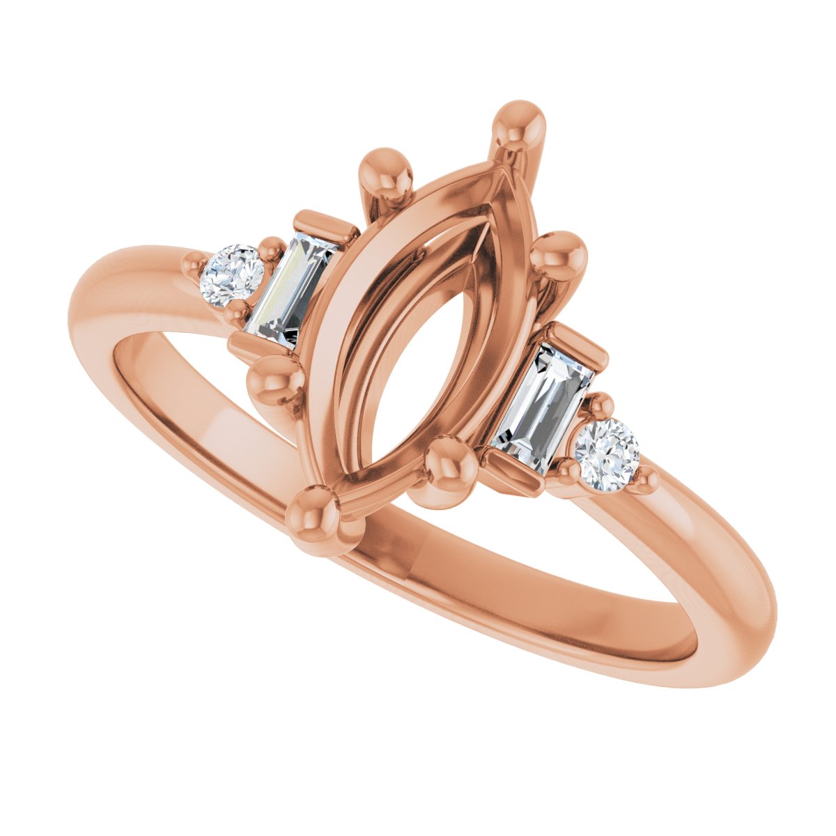 Accented Engagement Ring