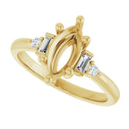Accented Engagement Ring