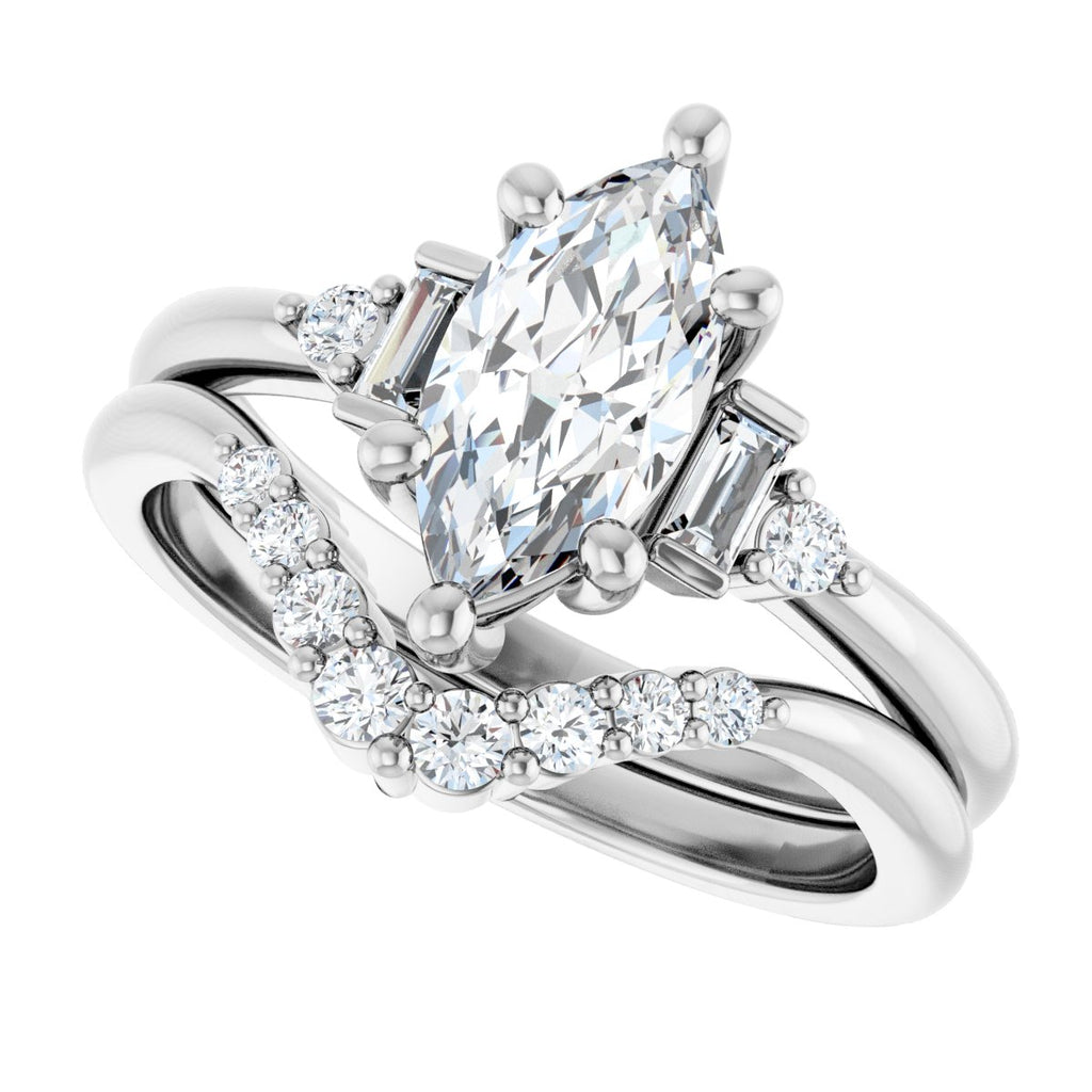 Accented Engagement Ring