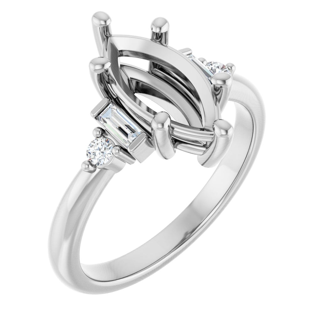 Accented Engagement Ring