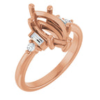Accented Engagement Ring