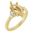 Accented Engagement Ring