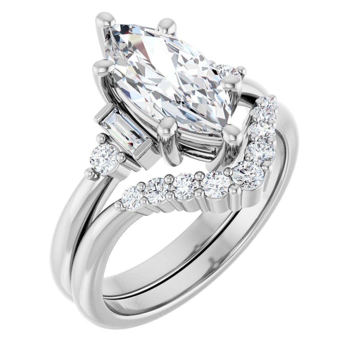 Accented Engagement Ring