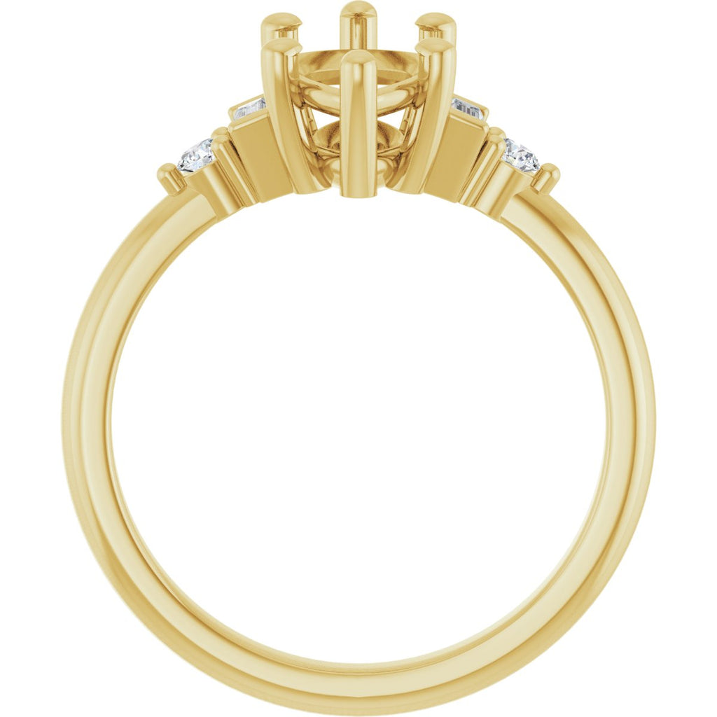 Accented Engagement Ring