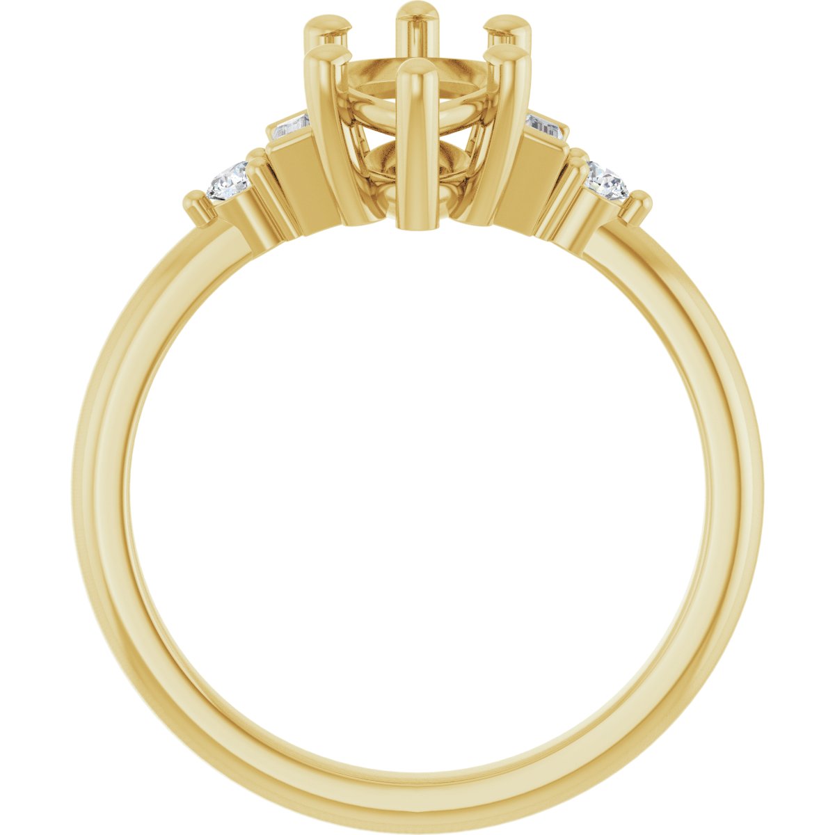 Accented Engagement Ring