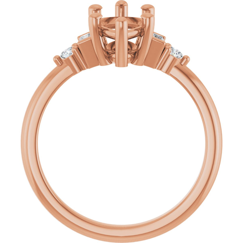 Accented Engagement Ring