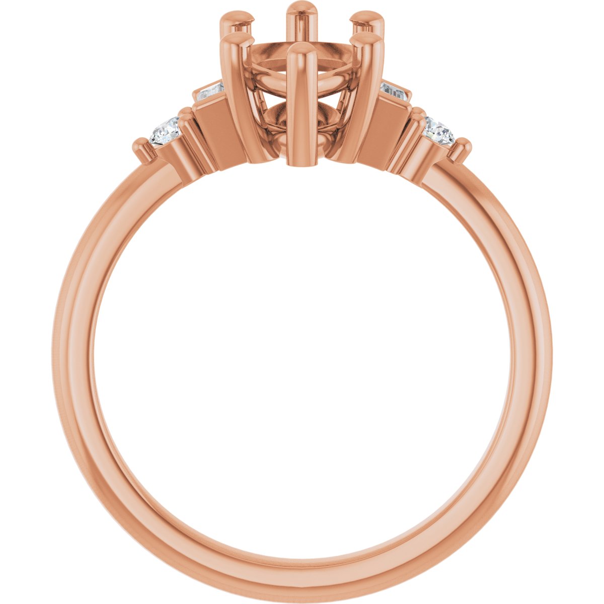 Accented Engagement Ring