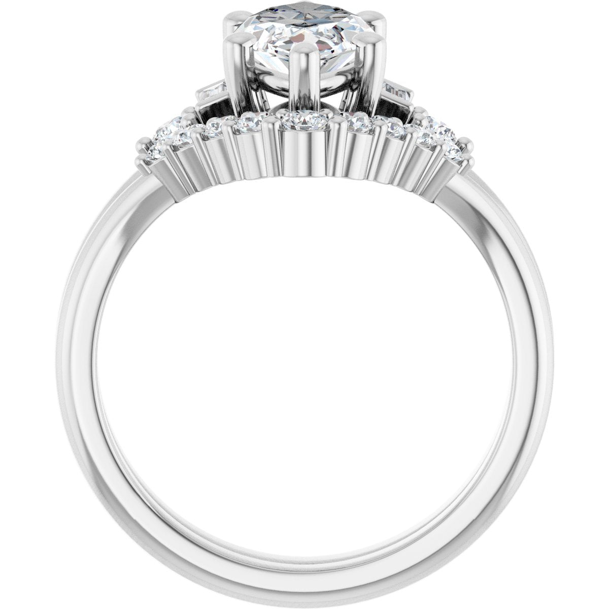 Accented Engagement Ring