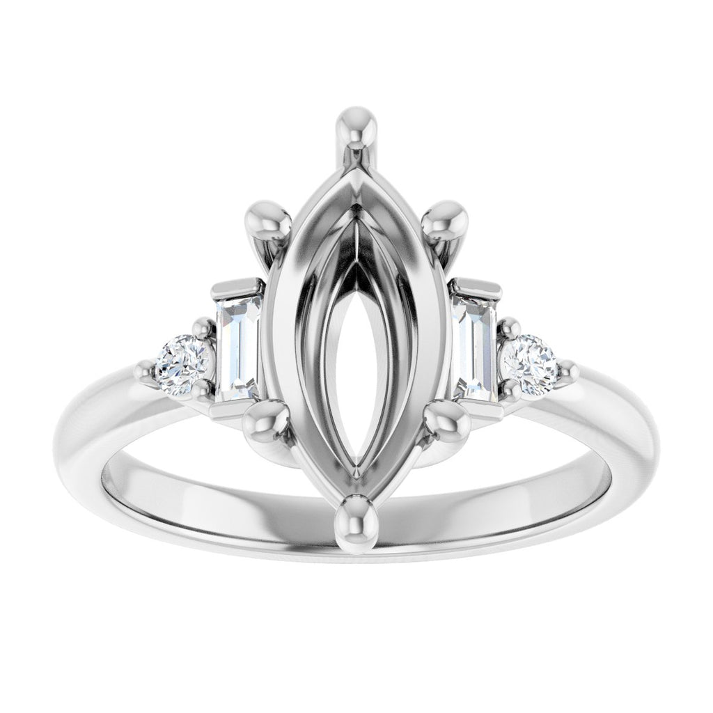 Accented Engagement Ring