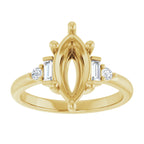 Accented Engagement Ring