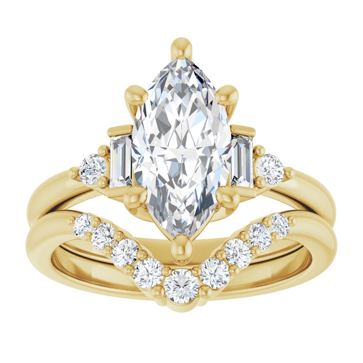 Accented Engagement Ring