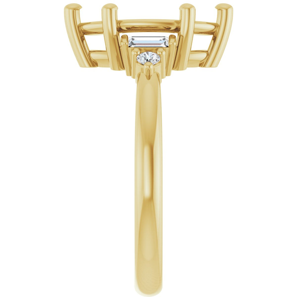 Accented Engagement Ring