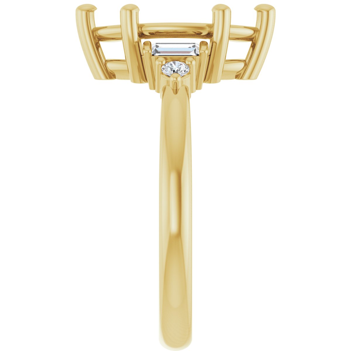 Accented Engagement Ring