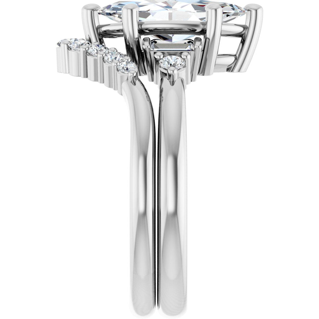 Accented Engagement Ring