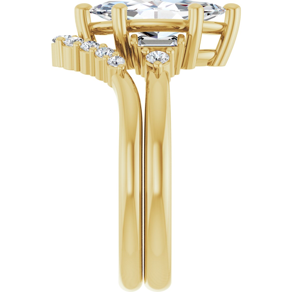 Accented Engagement Ring