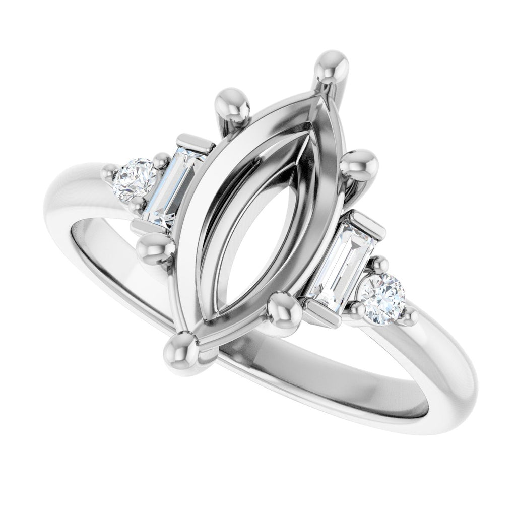 Accented Engagement Ring