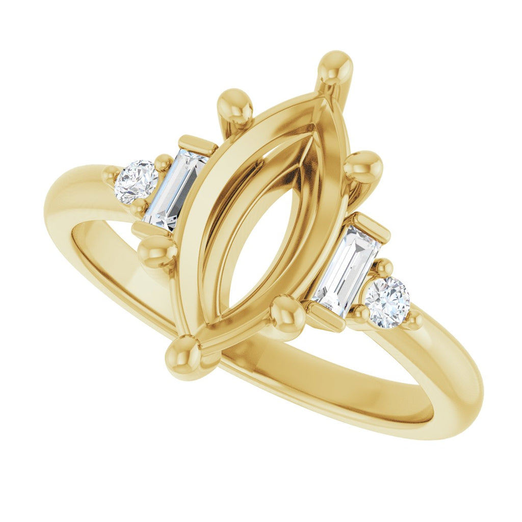 Accented Engagement Ring