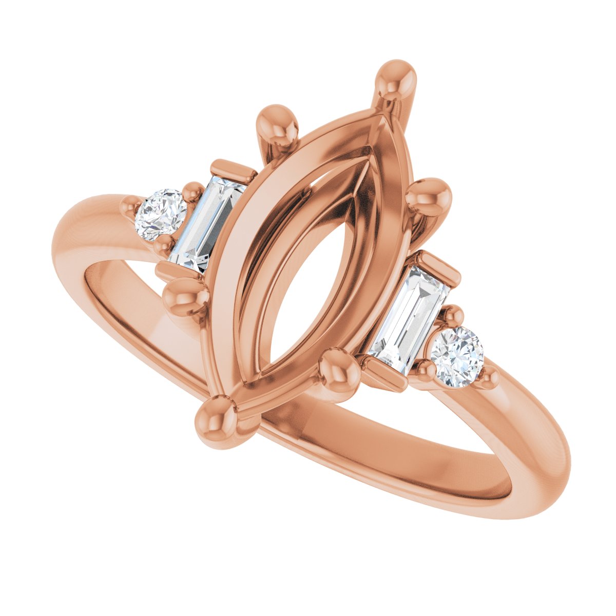 Accented Engagement Ring