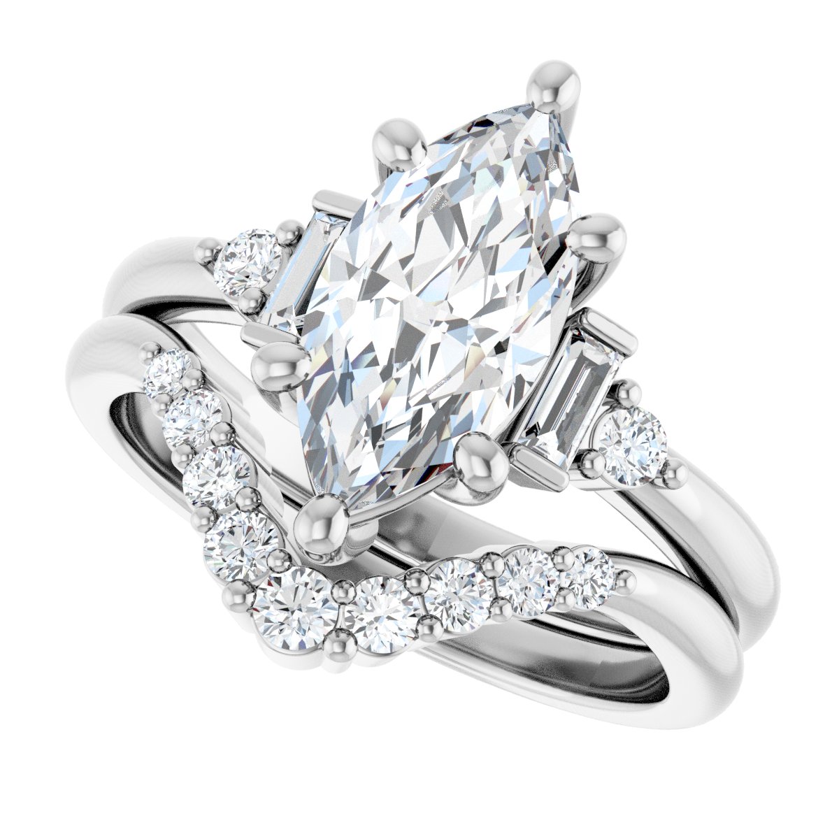 Accented Engagement Ring