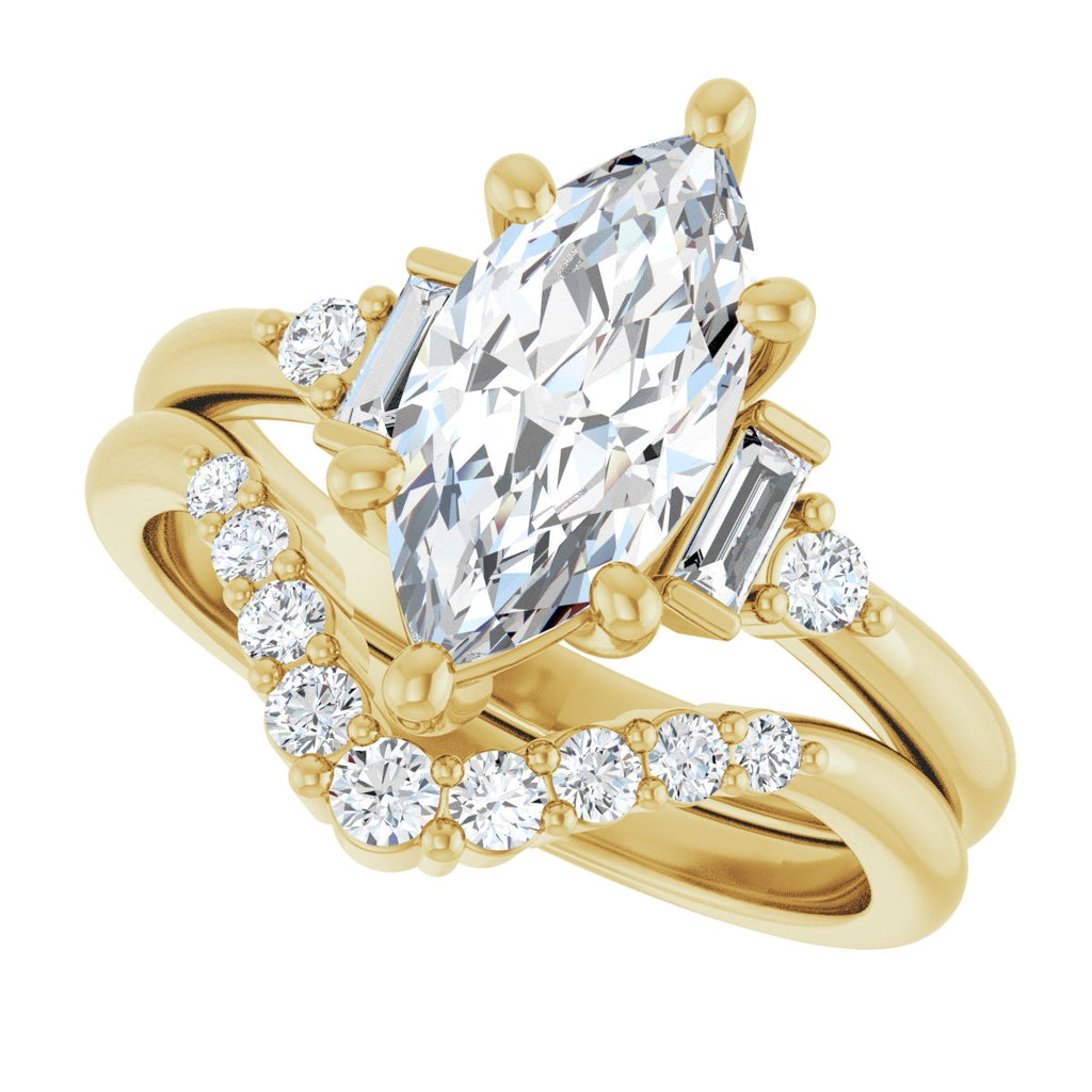 Accented Engagement Ring