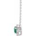 Birthstone Halo-Style Necklace