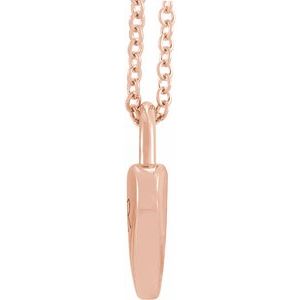 Engravable Heart Lock Necklace or Pendant
