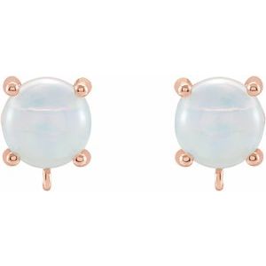 Cabochon Earring Top