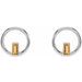 Baguette Circle Earrings