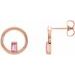 Baguette Circle Earrings