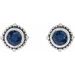 Beaded Halo-Style Stud Earrings