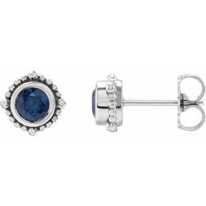 Beaded Halo-Style Stud Earrings