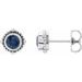 Beaded Halo-Style Stud Earrings