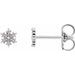 Petite Snowflake Earrings
