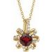 Halo-Style Necklace or Pendant