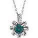 Halo-Style Necklace or Pendant