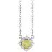 Birthstone Halo-Style Necklace