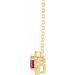 Birthstone Halo-Style Necklace