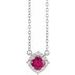 Birthstone Halo-Style Necklace