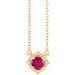 Birthstone Halo-Style Necklace