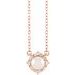 Birthstone Halo-Style Necklace