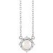 Birthstone Halo-Style Necklace