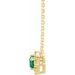Birthstone Halo-Style Necklace