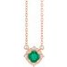 Birthstone Halo-Style Necklace