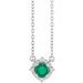 Birthstone Halo-Style Necklace