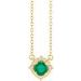 Birthstone Halo-Style Necklace