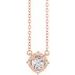 Birthstone Halo-Style Necklace