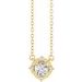 Birthstone Halo-Style Necklace