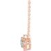 Birthstone Halo-Style Necklace
